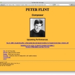 Composer Peter Flint's old site